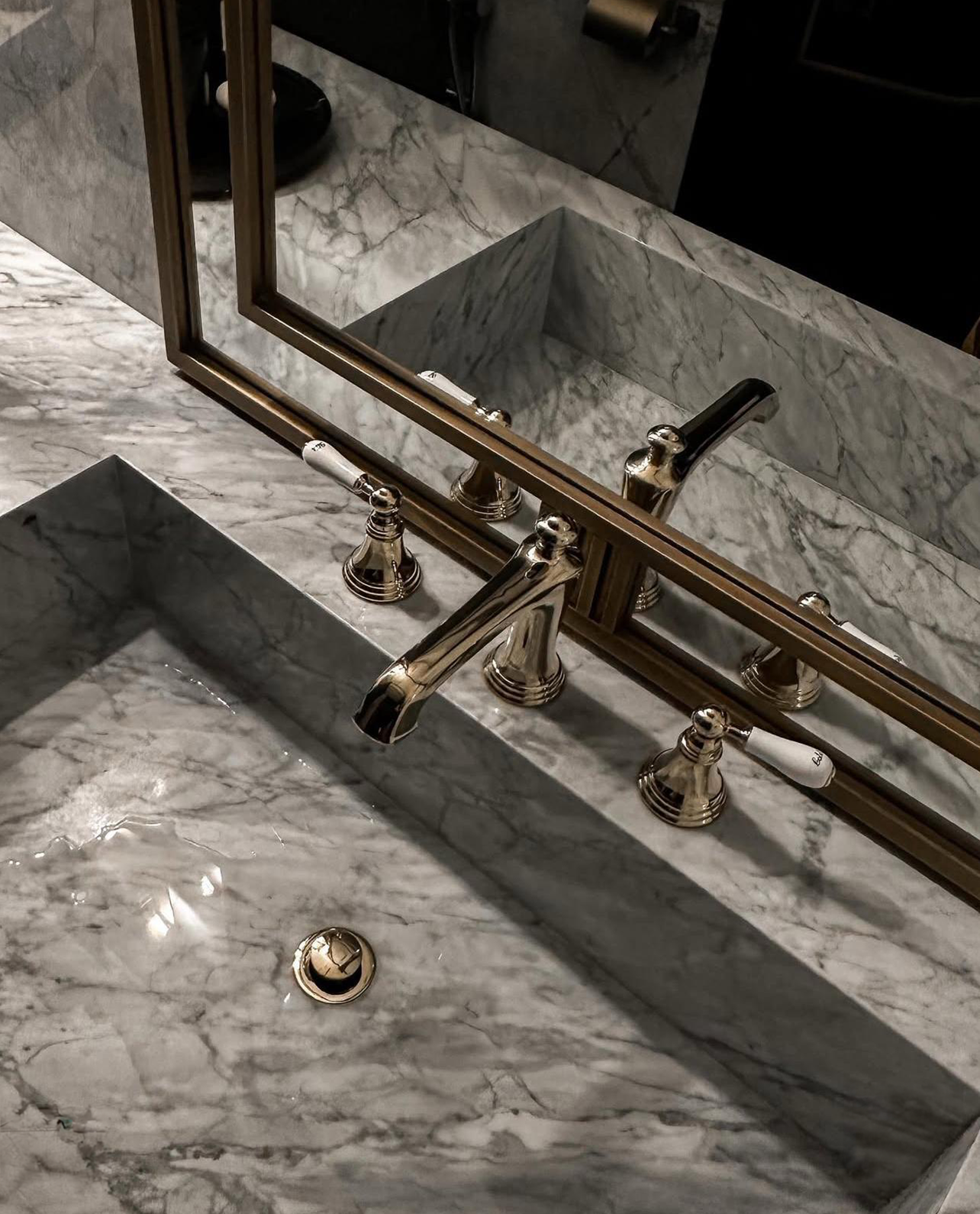 Our Custom Project For Interior Designer - Picasso Grey Marble – A Luxurious Choice for Custom Bathroom Countertops