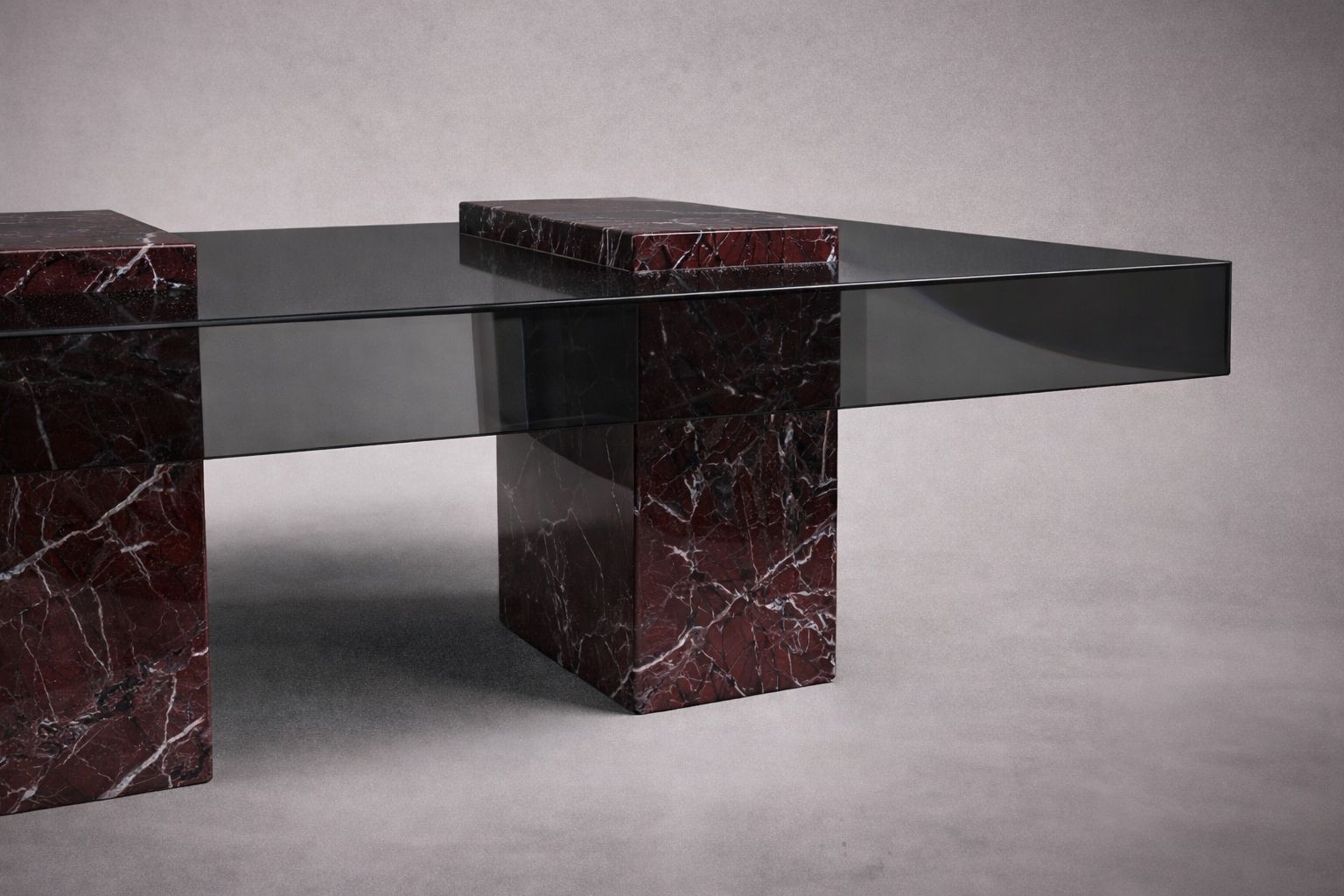 Statue Rectangular Travertine Coffee Table