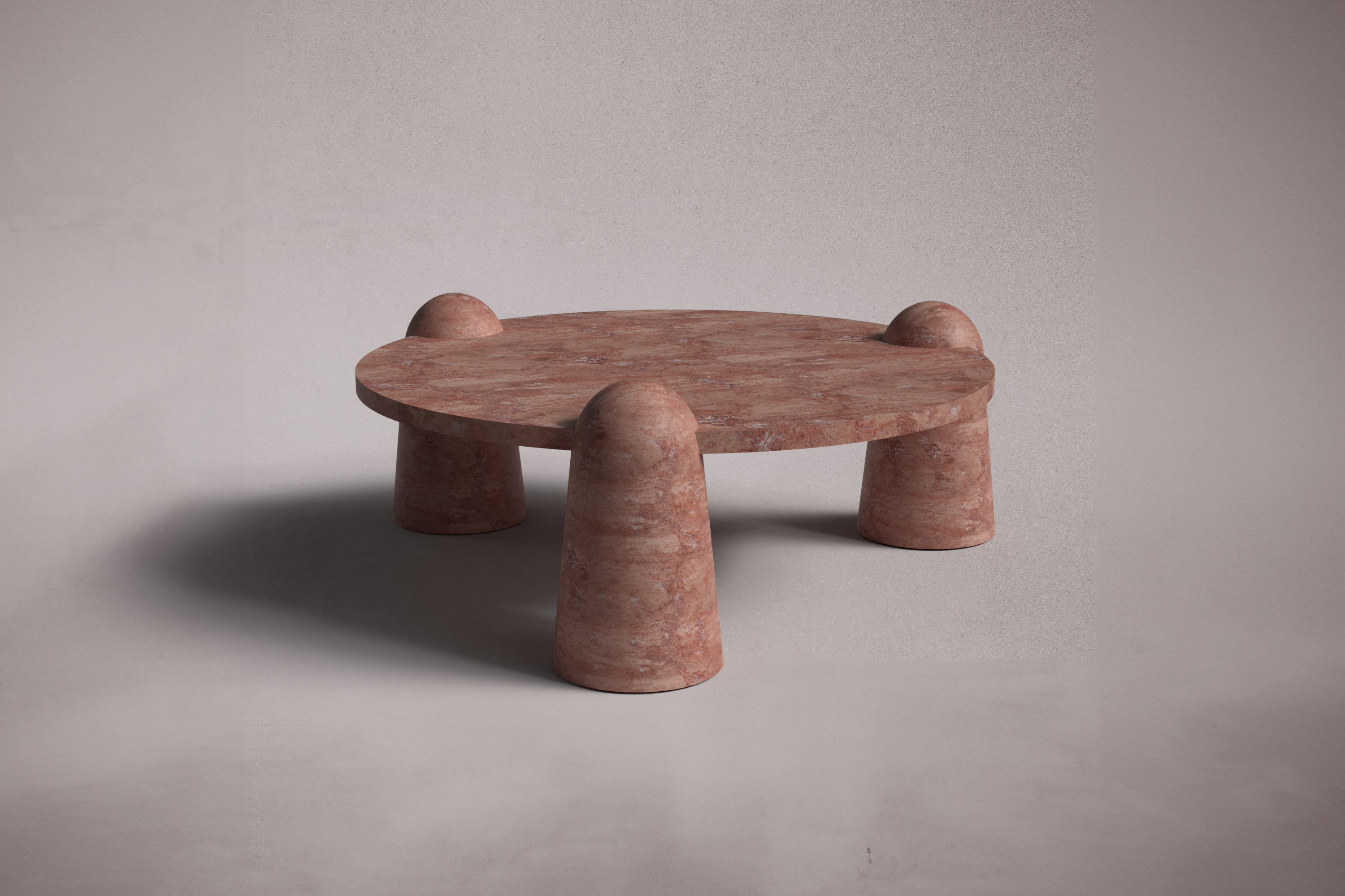 red travertine coffee table. round red travertine coffee table. red travertine center table. round red travertine center table. bespoke travertine coffee table.