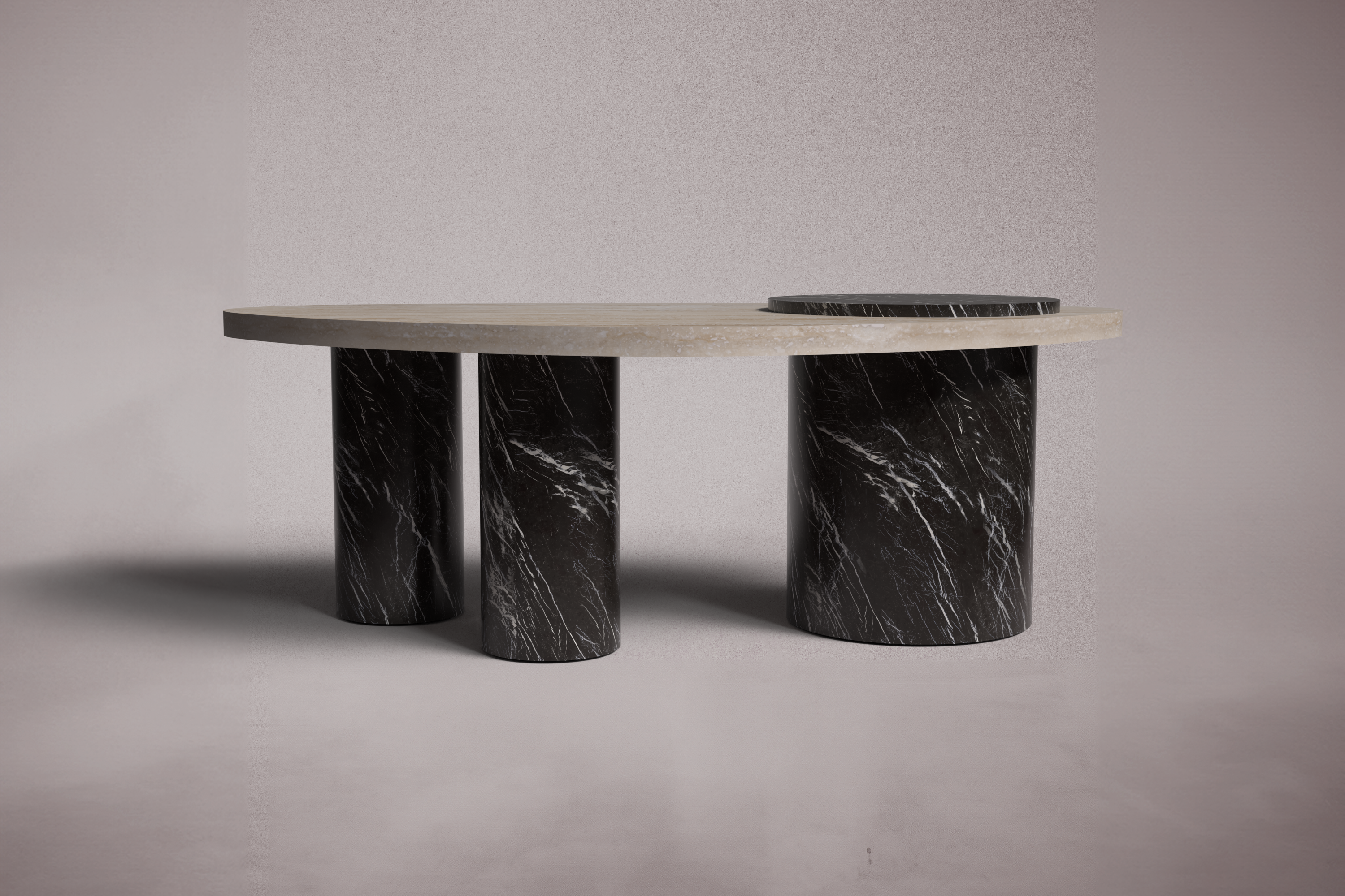 black marble coffee table. marble coffee table. black marble center table. round black marble center table. custom marble coffee table. bespoke marble coffee table.