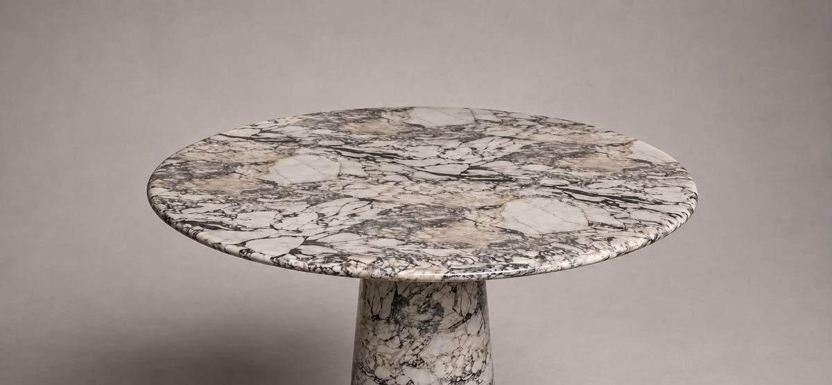 Le Cou Calacatta Viola Marble Round Table
