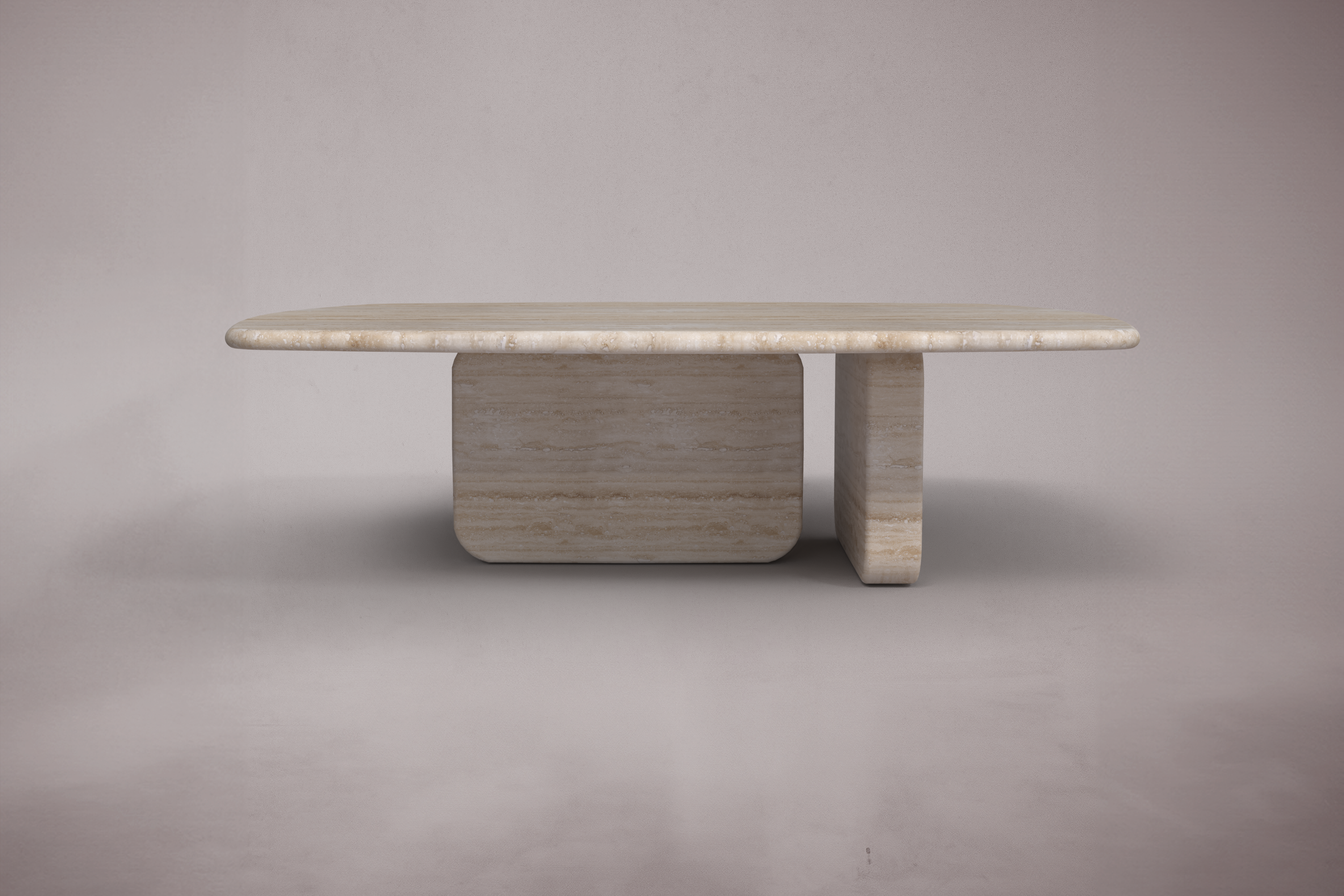 square travertine coffee table. travertine marble coffee table. travertine coffee table. racetrack travertine coffee table. custom travertine coffee table. bespoke travertine coffee table.