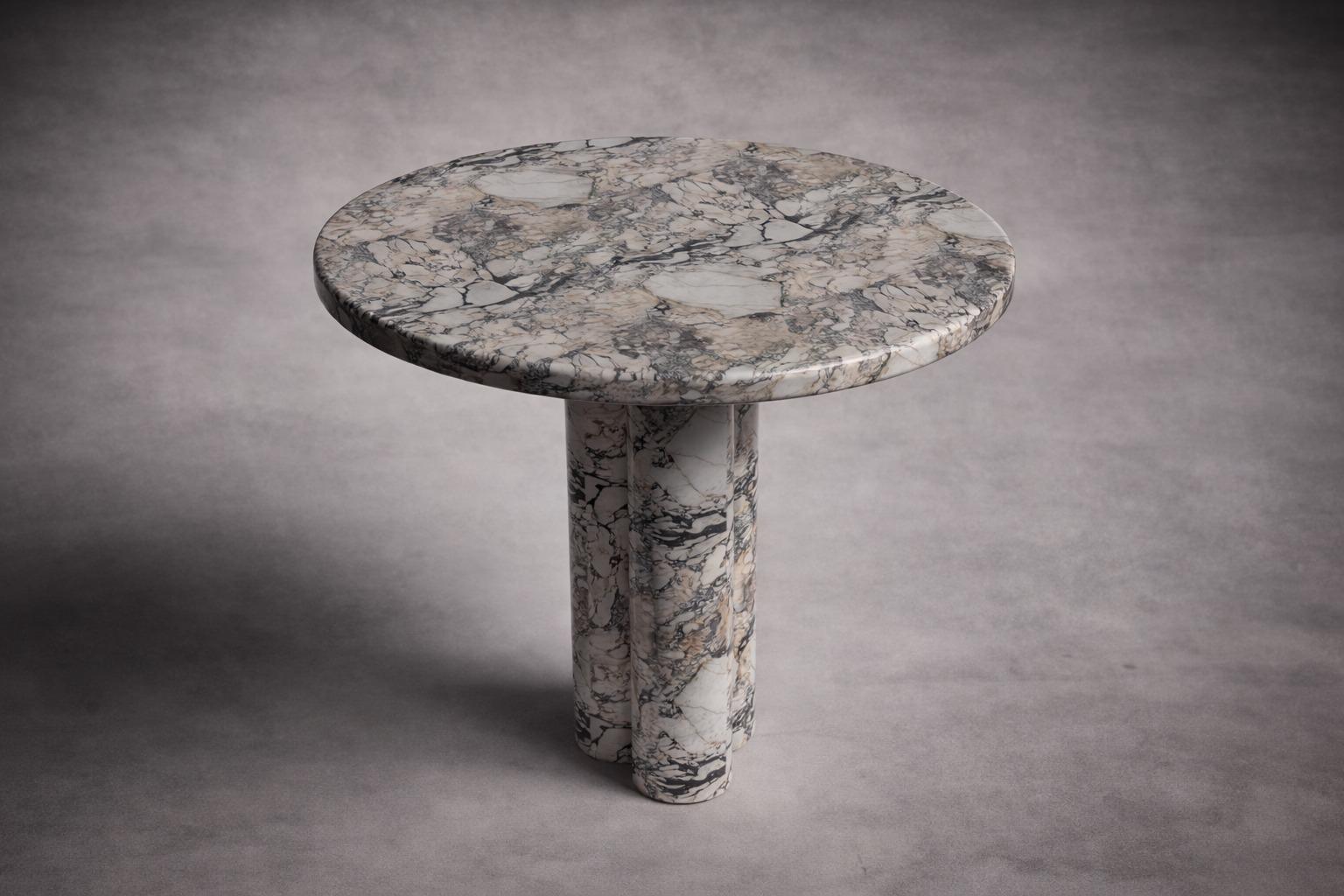 white marble round table. round white marble dining table. white marble entry table. white marble round entry table. white marble hallway table. custom marble dining table. custom marble table. custom white marble dining table.