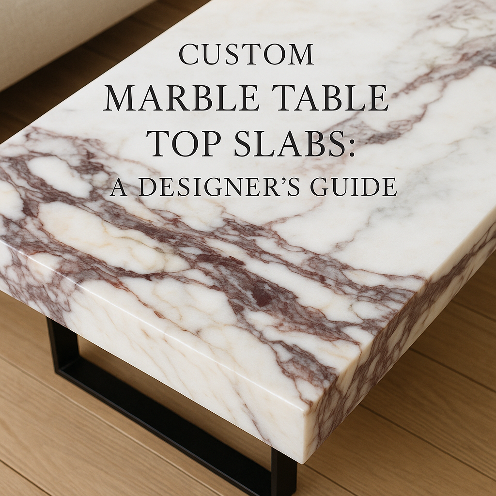 Custom Marble Table Top Slabs: A Designer’s Guide for Studios, Architects & Stylish Homeowners