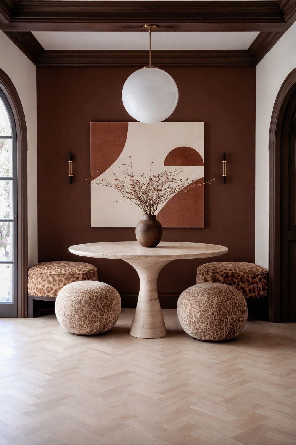 Jasmine Travertine Round Table
