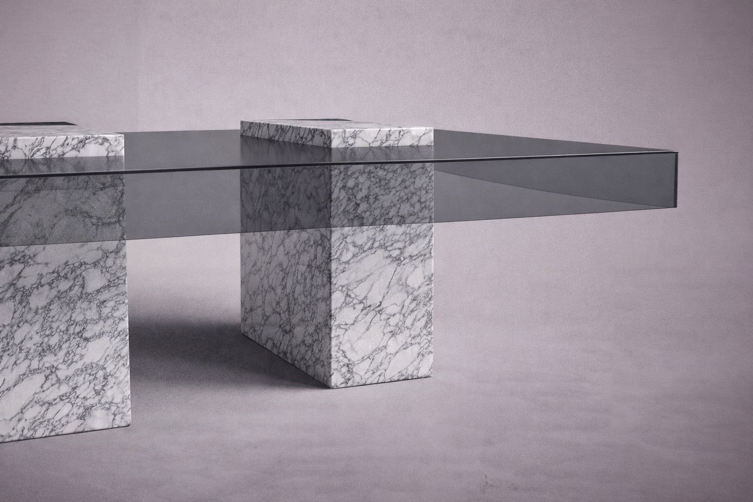 Statue Rectangular Travertine Coffee Table