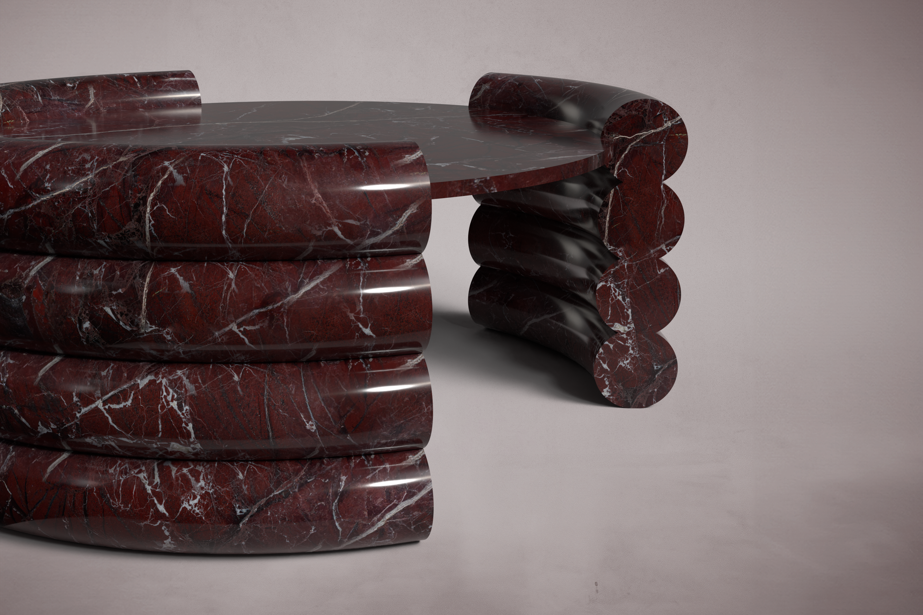 red marble coffee table. round red marble coffee table. marble coffee table. red marble center table. round red marble center table.