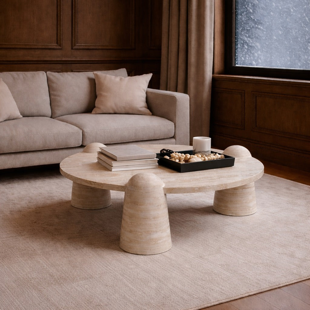 travertine coffee table. round travertine coffee table. travertine center table. round travertine center table. 