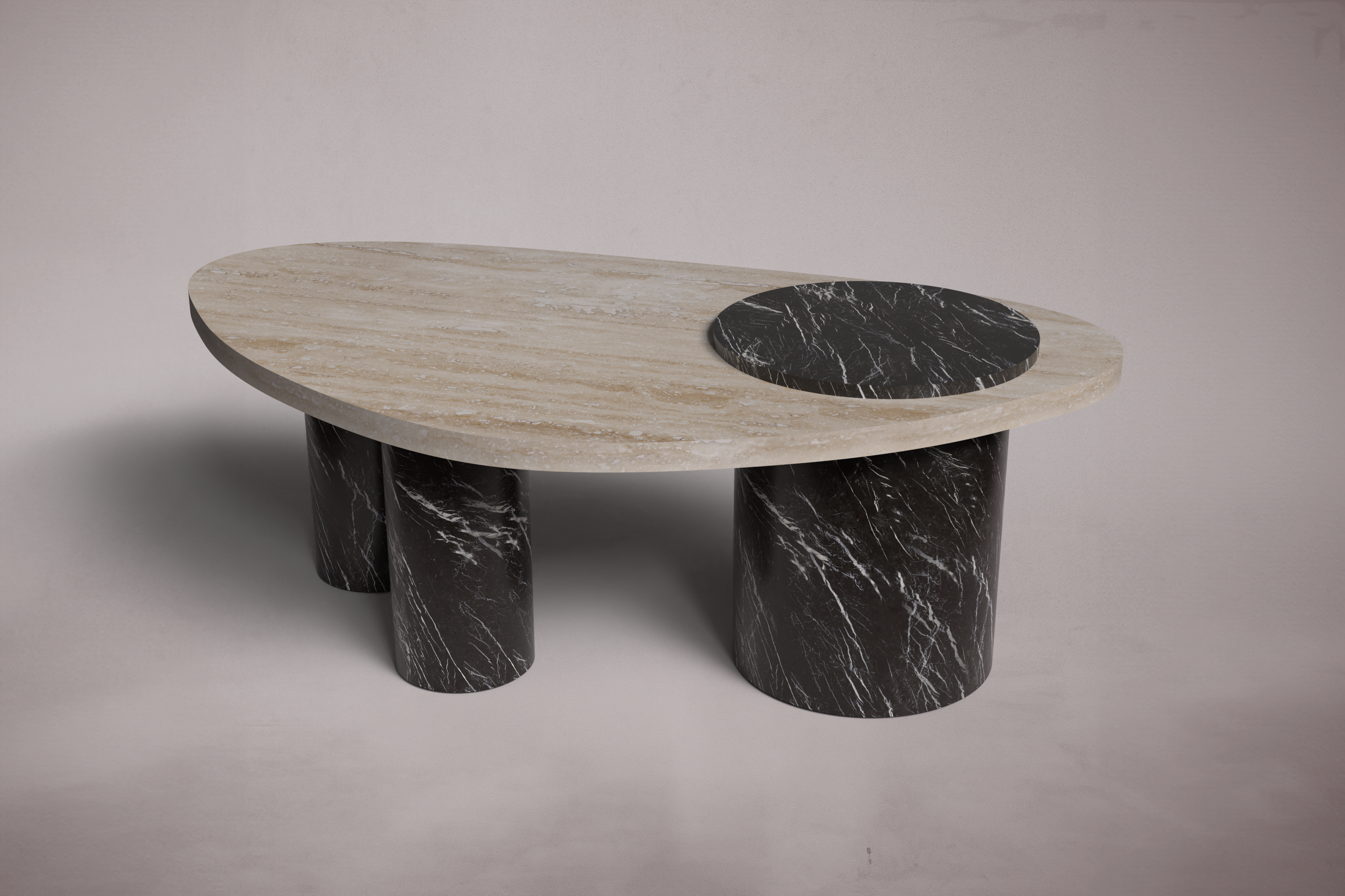 black marble coffee table. marble coffee table. black marble center table. round black marble center table. custom marble coffee table. bespoke marble coffee table. 
