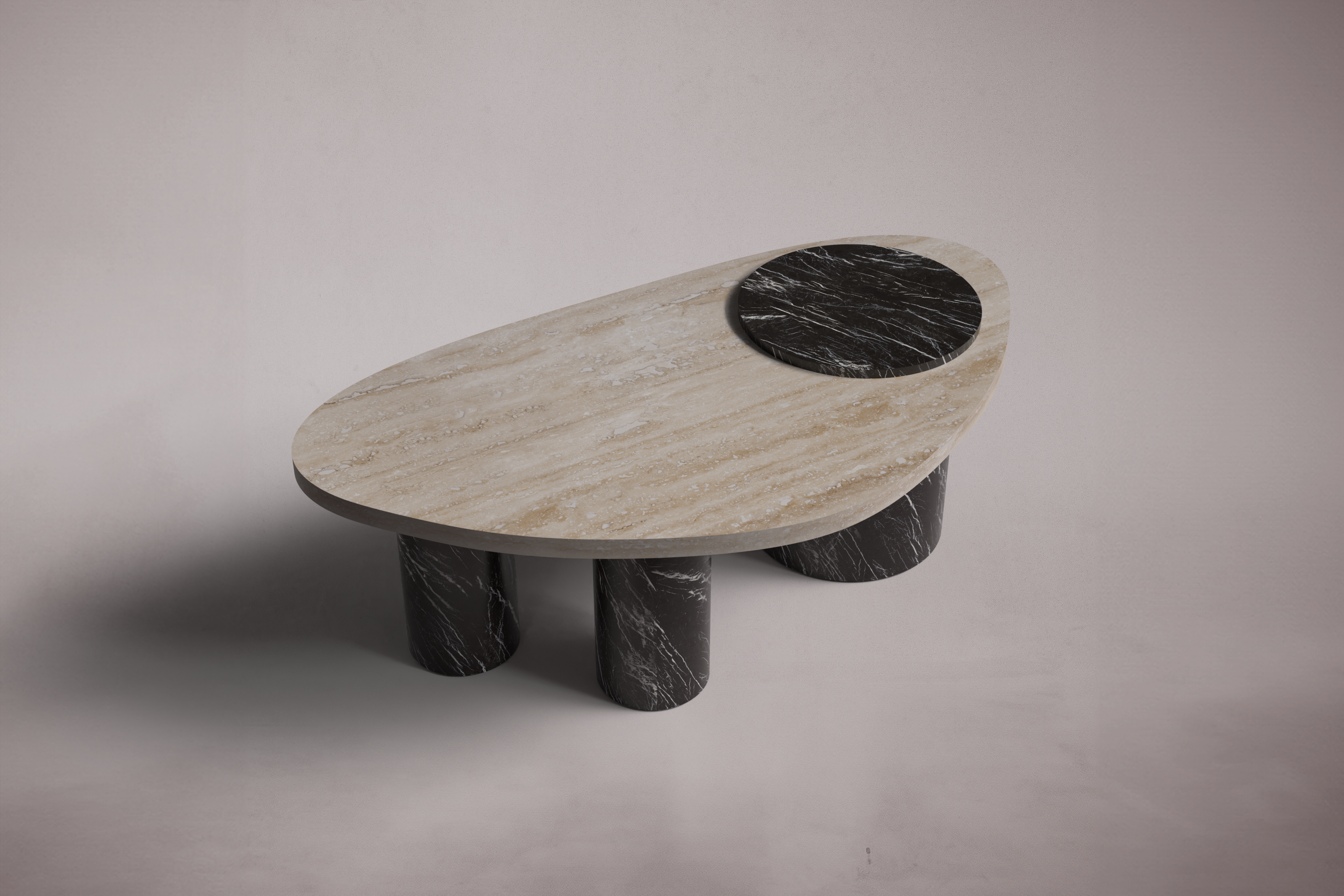 black marble coffee table. marble coffee table. black marble center table. round black marble center table. custom marble coffee table. bespoke marble coffee table. 