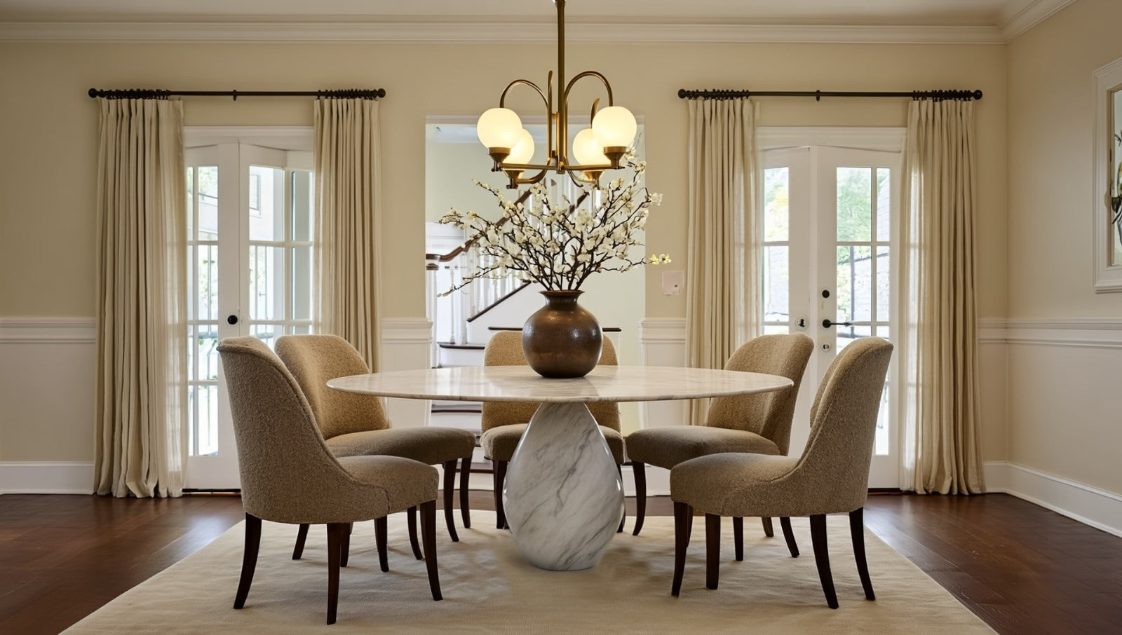 white marble dining table. white round marble dining table. round marble table. white marble table. custom round marble dining table. custom marble table. round marble dining table. round marble living room table.