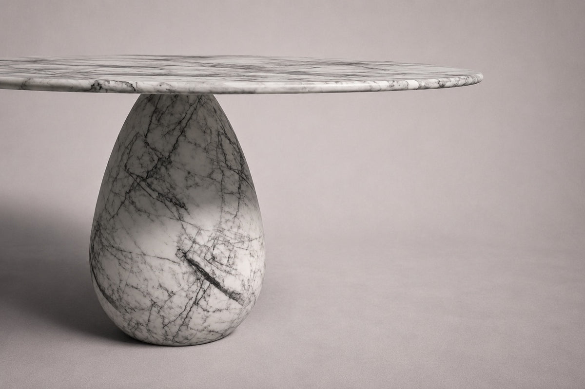 white marble dining table. white round marble dining table. round marble table. white marble table. custom round marble dining table. custom marble table. round marble dining table. round marble living room table.