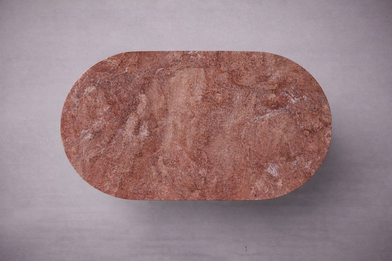 Pilar Travertine Oval Coffee Table