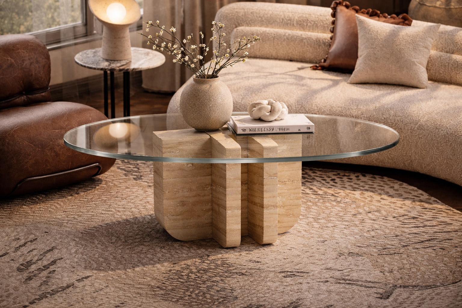 oval travertine coffee table. travertine coffee table. travertine center table. oval travertine center table.
