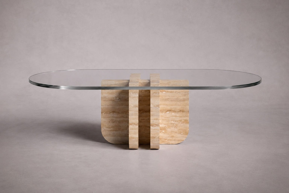 oval travertine coffee table. travertine coffee table. travertine center table. oval travertine center table.